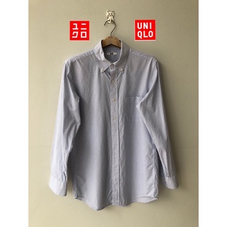 เสื้อเชิ้ตแขนยาว แบรนด์ Uniqlo แท้ มือสอง ผ้าเนื้อดี ใส่ได้ทั้งชายและหญิง