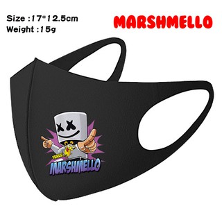 American DJ Marshmello Marshmallow Peripheral Mask Dust-proof and Haze Mask Printed Male Warm Mask