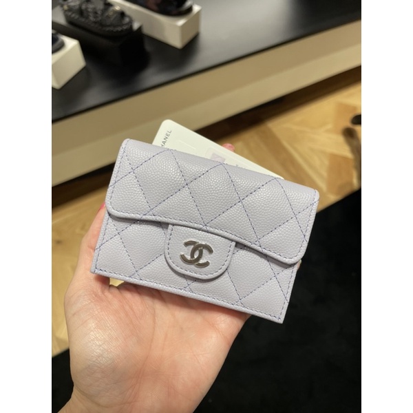 [ของแท้💯] New CHANEL Classic Small Trifold Wallet Holo 31 Full Set