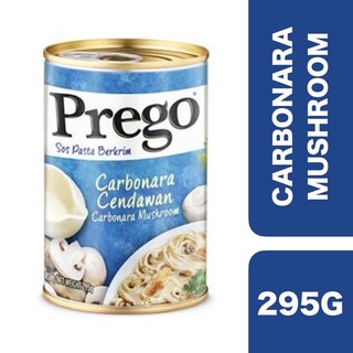 Prego Carbonara Mushroom Pasta Sauce Canned 295g ++ พรีโก้ ซอสคาโบนาร่าเห็ด แบบกระป๋อง 295 กรัม