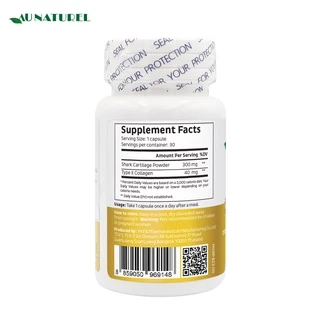 [แพ็ค 3 ขวดสุดคุ้ม] กระดูกอ่อนปลาฉลาม คอลลาเจน ไทพ์ทู Shark Cartilage Collagen Type2 โอเนทิเรล คอลลาเจนไทพ์ทู Au Naturel