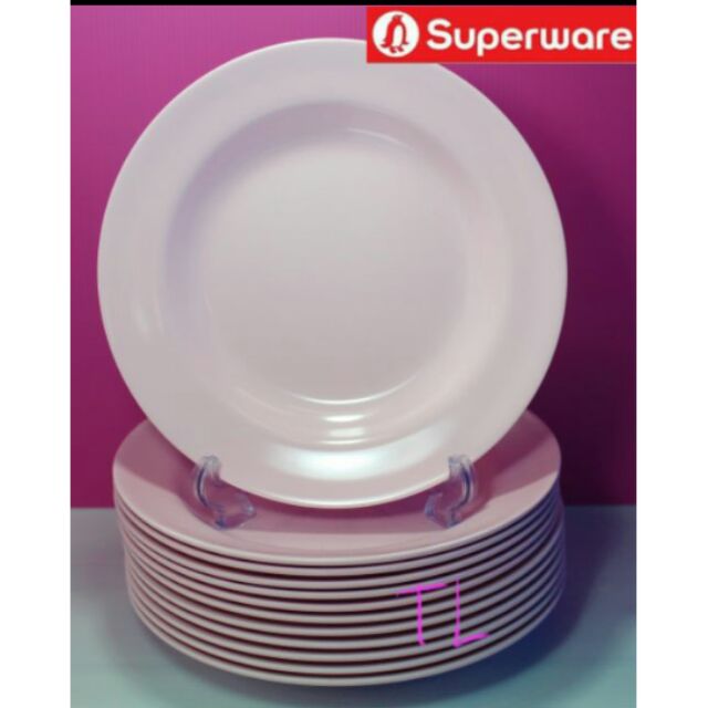 จานทรงลึก8"12ชิ้น สีโอลด์โรสกลม ซุปเปอร์แวร์เกรดA