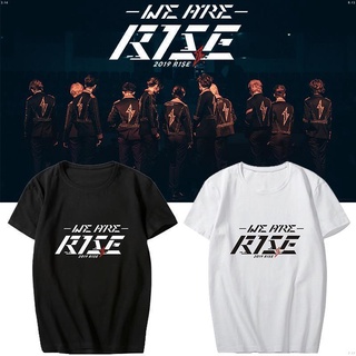 เสื้อยืดคอกลมcrew neckเสื้อยืดแขนสั้น พิมพ์ลาย WE ARE R1SE Tour Concert Merchandise Zhennan ทรงหลวม สําหรับผู้ชาย และผู้