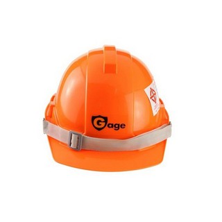 หมวกนิรภัย มอก. HDPE GAGE YELLOW  GAGE YELLOW HDPE SAFETY HELMET TIS