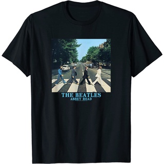 เสื้อยืดผ้าฝ้ายพรีเมี่ยม เสื้อยืด พิมพ์ลาย The Beatles Abbey Road