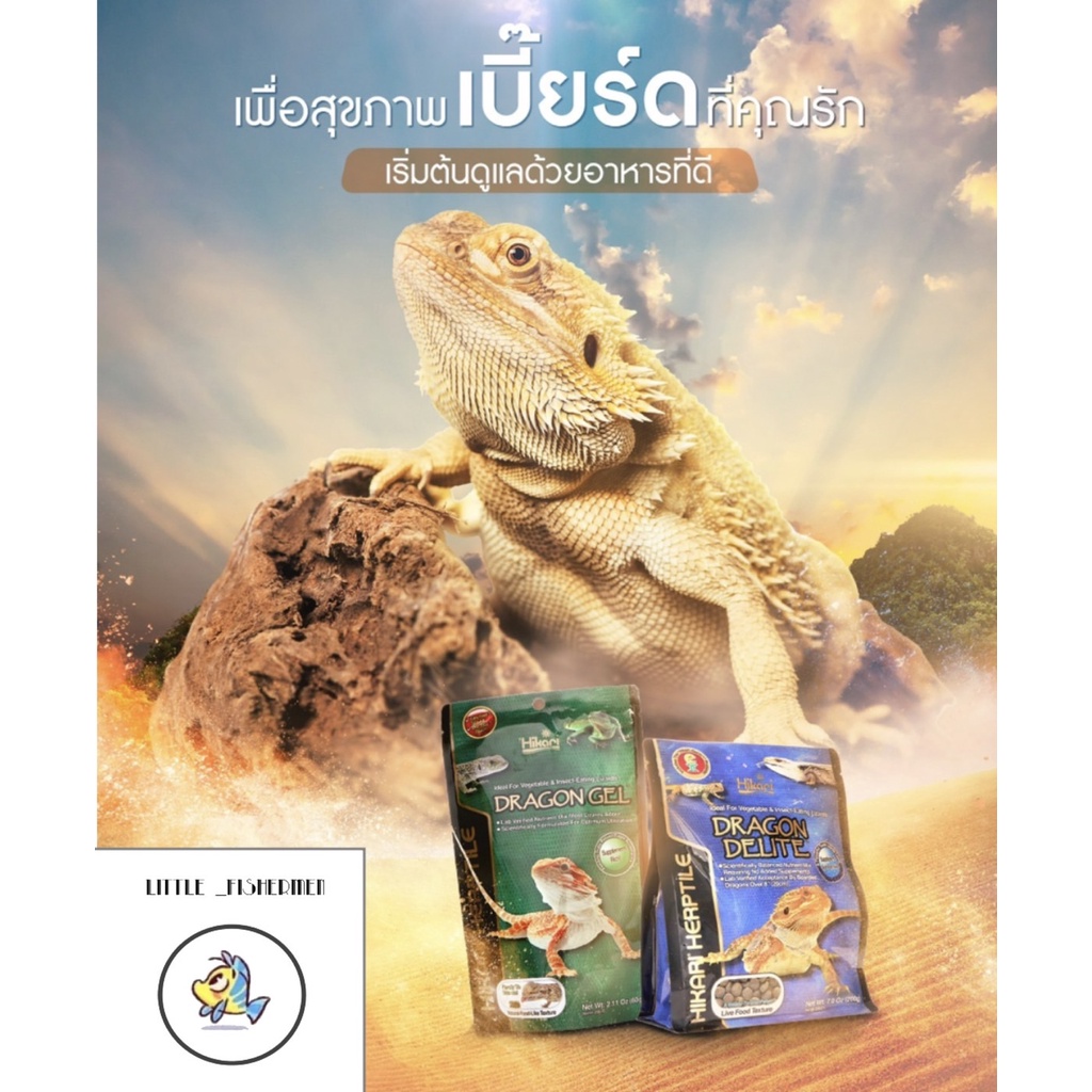 Hikari Reptile Dragon Food Gel&Delite (Pellet)  อาหารกิ้งก่าเบียร์ด สัตว์เลื้อยคลานกินแมลงและพืช