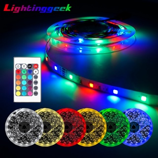 ตกแต่งคริสต์มาส Led Strip 300Leds 5V USB Led 2835 SMD 5M RGB Led Light Strip 24 คีย์ IR รีโมทคอนโทรล Bluetooth Controller สำหรับตกแต่งห้อง