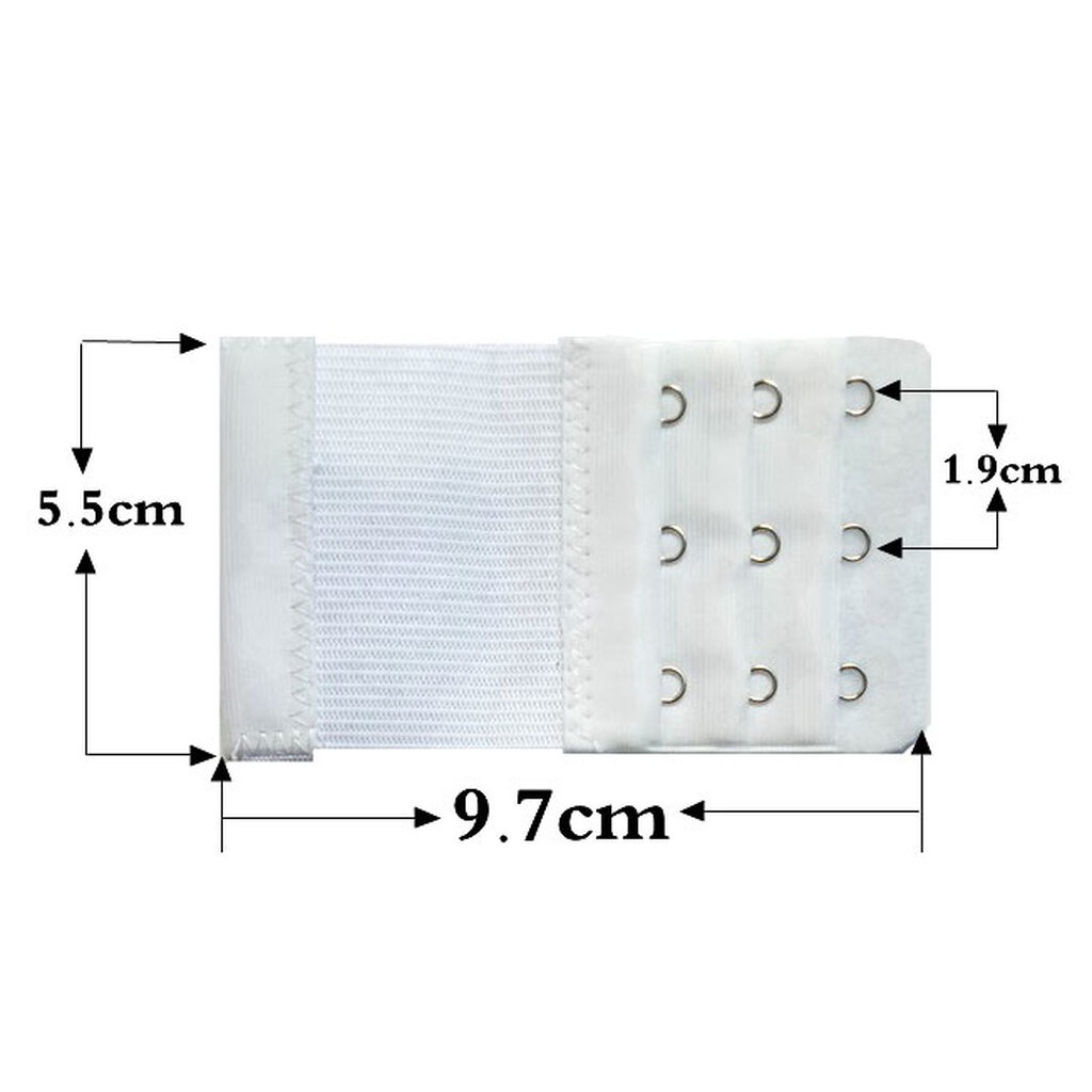 แผ่นต่อหลังเสื้อชั้นใน 3 ตะขอ แบบมียางยืด สำหรับใส่ด้านหลังเสื้อใน เพิ่มขนาดรอบใต้อก (เก็บเงินปลายทางได้) - รูปที่ 5