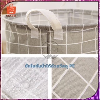 ตะกร้าผ้า ใส่ผ้าเตรียมซัก ตระกร้าผ้า และหูจับ ตะกร้าซักผ้ากันน้ําแบบพับได้ ถังเก็บของเล่นสําหรับห้องน้ําและเสื้อผ้า