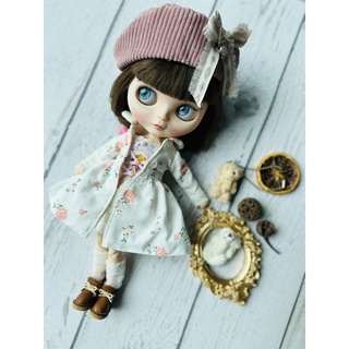 ชุดตุ๊กตาบลายธ์ White of Rose charming Blythe Dress Blythe Outfit Blythe ขนาด30ซม งาน Handmade พร้อมส่ง