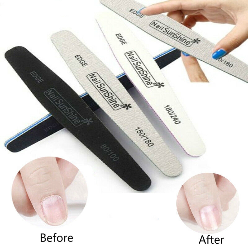 【TGS】Sandpaper Nail File Sanding Buffer Block 100/180 Pedicure Manicure