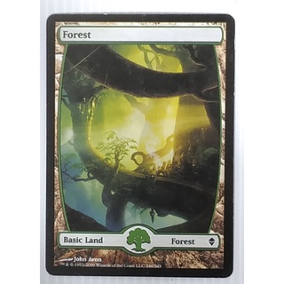 MTG Card Black Core - Modern Set - Basic Land - Forest 246/249 (Magic: The Gathering - English Proxy Card)