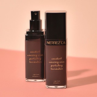 ครีมรองพื้น เมอเรสก้า สูตรกันน้ำ คุมมัน เน้นปกปิด Merrezca Excellent Covering Skin Perfecting Foundation SPF50/PA+++