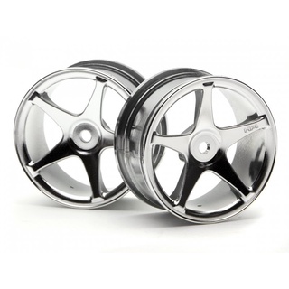 HPI 3697 SUPER STAR WHEELS 26mm CHROME (1mm OFFSET/ 2 pcs.)