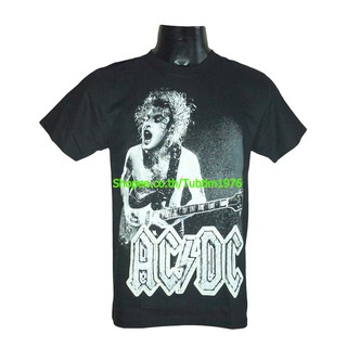 เสื้อยืดผ้าฝ้ายเสื้อวง Ac/Dc เสื้อวงร็อค เมทัล สากล เสื้อวินเทจ acdc เอซี/ดีซี ADC740L XL  XXL 3XL