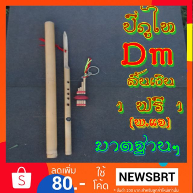 ปี่ลิ้นแคน (ปี่ภูไท) Dm พร้อมปลอก เป่าง่าย ใช้ลมน้อย ขนาดจะยาวกว่าปกติ เหมาะสำหรับมือใหม่ฝึกหัด ดนตรีอีสานและอื่นๆ