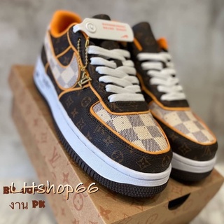 💢รองเท้าผ้าใบ N Air Forc1 Low x Louis Vuitto) สวยมาก มีกล่อง+ใบเสร็จ