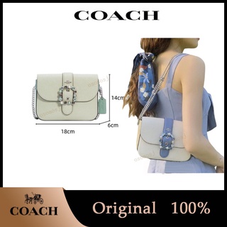 ของแท้ 💯%COACH พร้อมส่ง กระเป๋าสะพายเจ้าหญิง สะพายข้าง gem pearls C1421 C2871 C3451