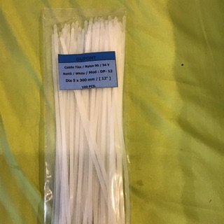 Cable Ties 300 mm 12 Inch , เคเบิ้ลไทร์ 12 นิ้ว , Nylon96 , Dupont , รุ่น DP-12 , แพค 100