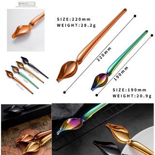 ช้อนปาดซอส Deco spoon ช้อนวาดซอส ช้อนตกแต่งอาหาร