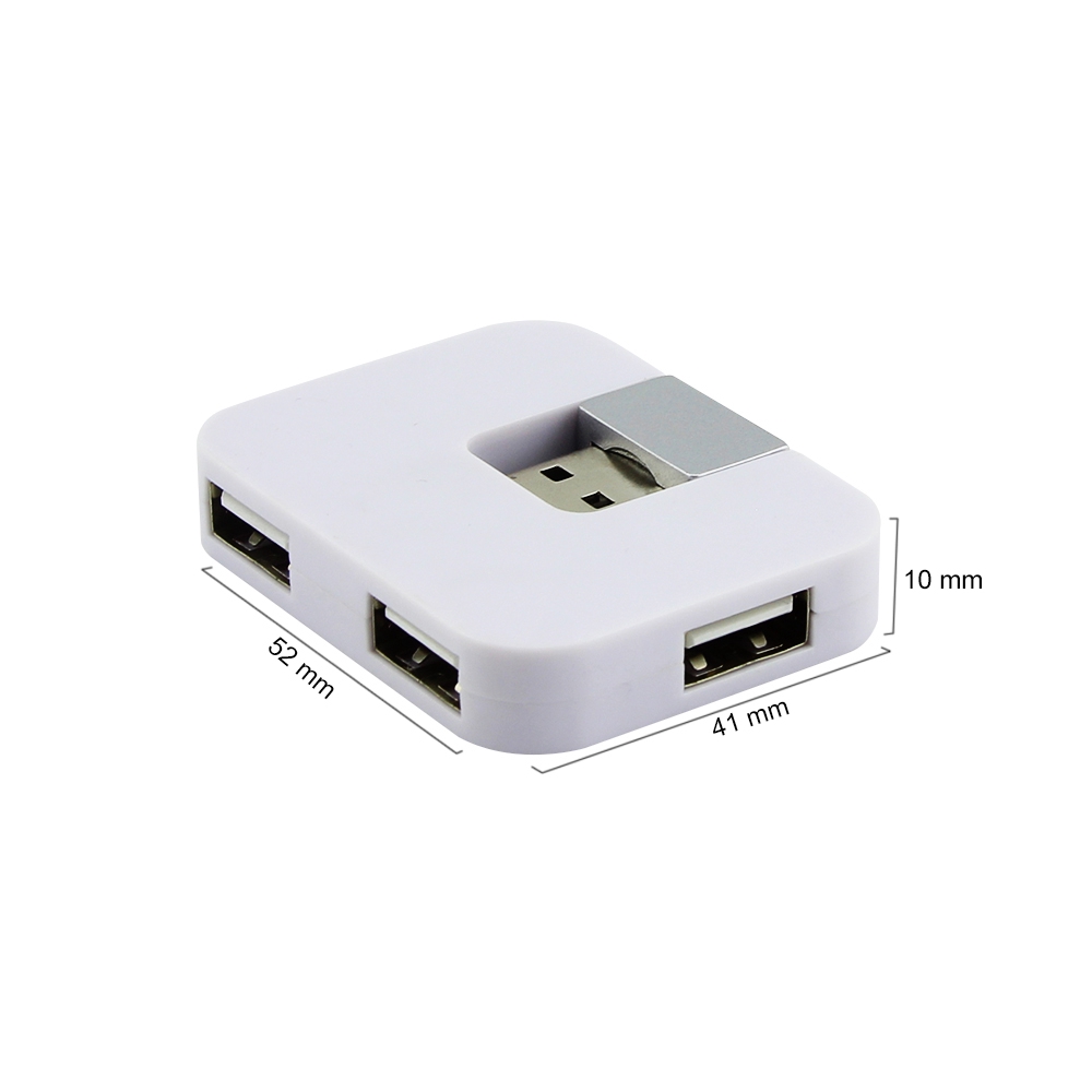 Usb 2.0 พับสแควร์ 4 พอร์ต HUB USB 2.0 พับสแควร์ 4 พอร์ต HUB สีดํา/สีขาว/สีเขียว/สีฟ้า/สีแดงหมุน USB Semiper รถ U Disk ชุดอุปกรณ์ Extension