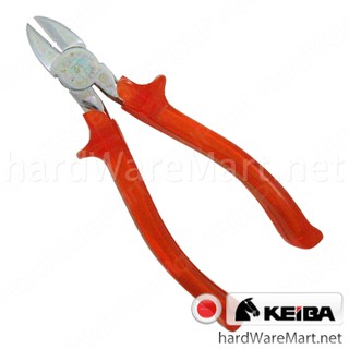 คีมปากเฉียง 6" KEIBA N-206S (C) diagonal cutting ด้ามหนา ชุบโคร คิบบา