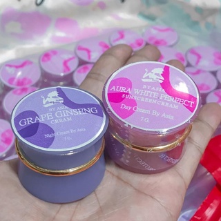 ครีมโสมองุ่น Grape Ginseng Cream / กันแดดองุ่นAura white sunscreen cream SPF 60+++