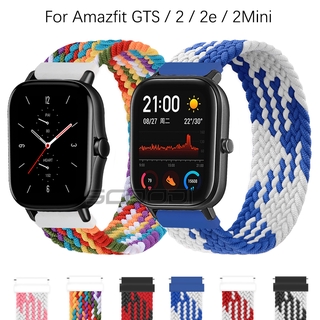 สายนาฬิกาข้อมือไนล่อนถักสําหรับ Xiaomi Huami Amazfit Gts / Gts 4 3 2 2e 2 Mini/GTS 4 Mini