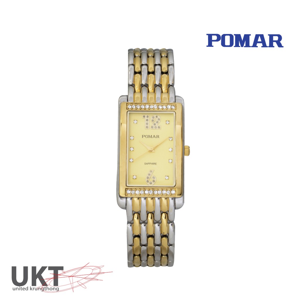 นาฬิกา POMAR รุ่น PM73498AG01 หน้าทอง สำหรับผู้หญิง