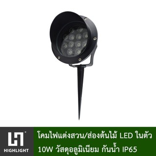 โคมไฟสนาม/ไฟปักดิน/ไฟส่องต้นไม้/ไฟแต่งสวน LED HL-JP005-10W มีให้เลือกแสง วอร์ม/ขาว/แดง/เขียว/น้ำเงิน/เหลือง/แสงสลับสี