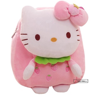 กระเป๋าเป้สะพายหลัง ลาย Hello Kitty สําหรับเด็กนักเรียน