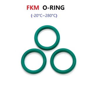 CS2.4mm  OD8~60mm  แหวนยางฟลูออรีน O Ring FKM  ปิดผนึกปะเก็นฉนวนกันความร้อนน้ำมันทนต่ออุณหภูมิสูง