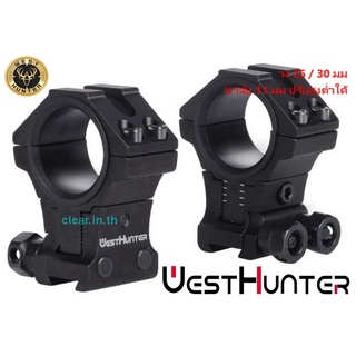 ขากล้องคุณภาพสูง ปรับสูง ต่ำใด้ ADJUSTABLE Profile Scope Mounts 11mm Rail 25.4mm/30mm Universal Scope Rings