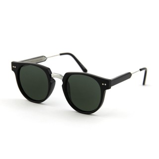 Spitfire Sunglasses Teddy-Boy 2 Black Silver, Black lens แว่นกันแดดสีดำ เลนส์ดำ