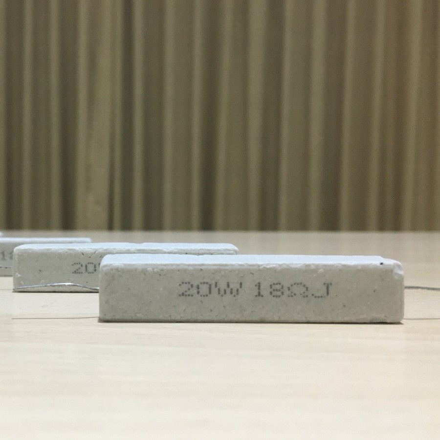 ตัวต้านทาน 20 WATT 20W 18OHM 18 OHM Ω 18R