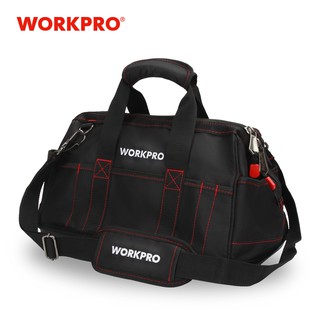 WORKPRO กระเป๋าเครื่องมือ กระเป๋าช่าง  16 นิ้ว กระเป๋าใส่เครื่องมือ กระเป๋าใส่เครื่องมือกันน้ำ สะพายข้าง