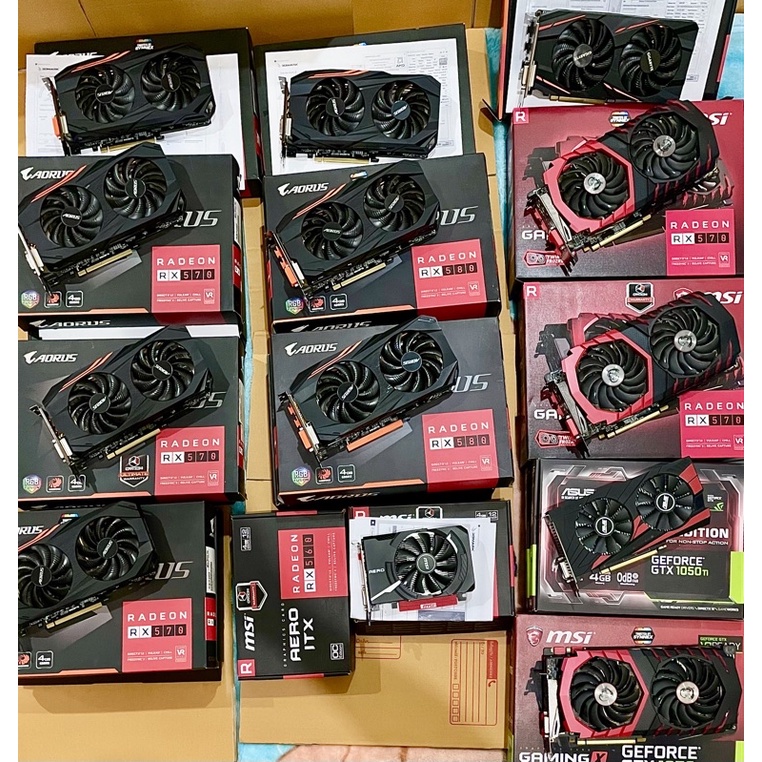 การ์ดจอ/ RX580 มือสอง(มีกล่อง) #rx570 #580