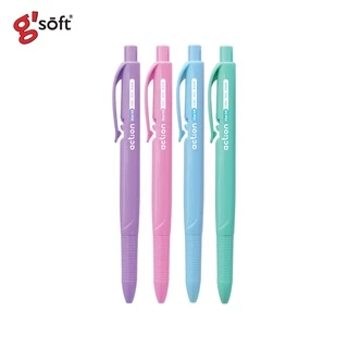 g'soft (จีซอฟท์) ปากกาลูกลื่นเจล ชนิดกด ACTION 0.5mm รหัส gSOFT-ACT