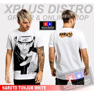 [100% Cotton] เสื้อยืด พิมพ์ลายการ์ตูนนารูโตะ TUNJUK WHITE DISTRO