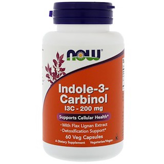 Now Foods, Indole-3-Carbinol, 200 mg, 60 Veg Capsules