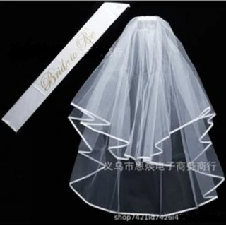 🌈ถูกที่สุด ส่งไวปู๊ดป๊าด🌈Veil ผ้าคลุมเจ้าสาว ว่าที่เจ้าสาว ปาร์ตี้สละโสด hen night bride to be