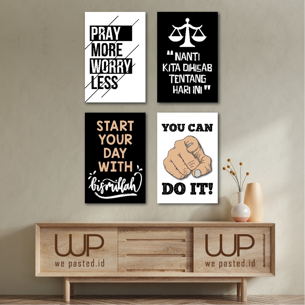 Home Room Wall ตกแต่ง Typography คําคมโปสเตอร์ MDF 20x30 ซม.v1 Wall Decor วัชพืช