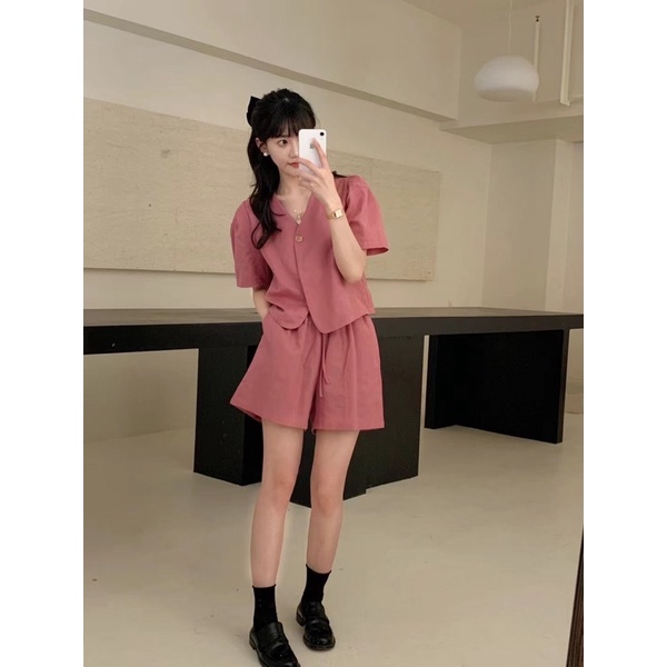 [4216] เซ็ตเสื้อ+กางเกงขาสั้น