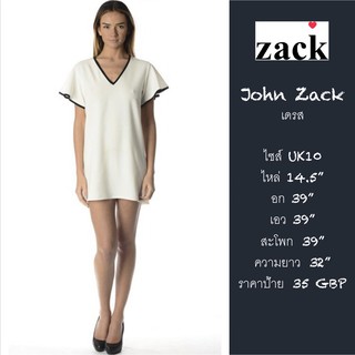 NWT John Zack London Dress "UK10" เดรสสั้น