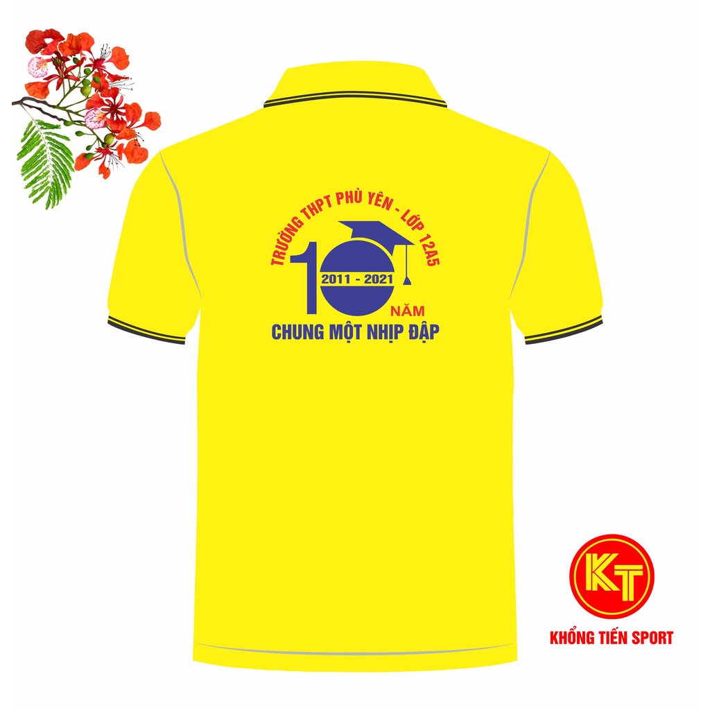 เสื้อยืดแขนสั้นคอปก 10th Grade Reunion Uniform One Beat