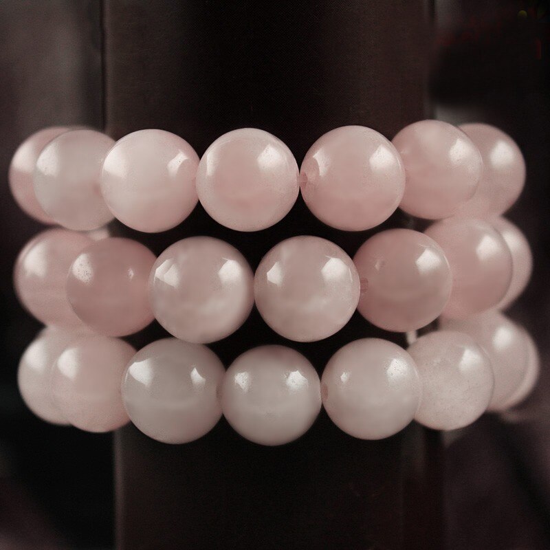 ลูกปัดหินธรรมชาติสีชมพู 4 มม . 6 มม . 8 มม . 10 มม . สําหรับทําเครื่องประดับ - รูปที่ 3