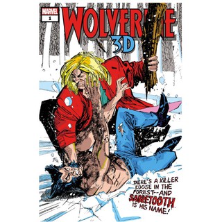 Wolverine VS SABRETOOTH 3D 1 (หนังสือการ์ตูน) - MARVEL COMICS