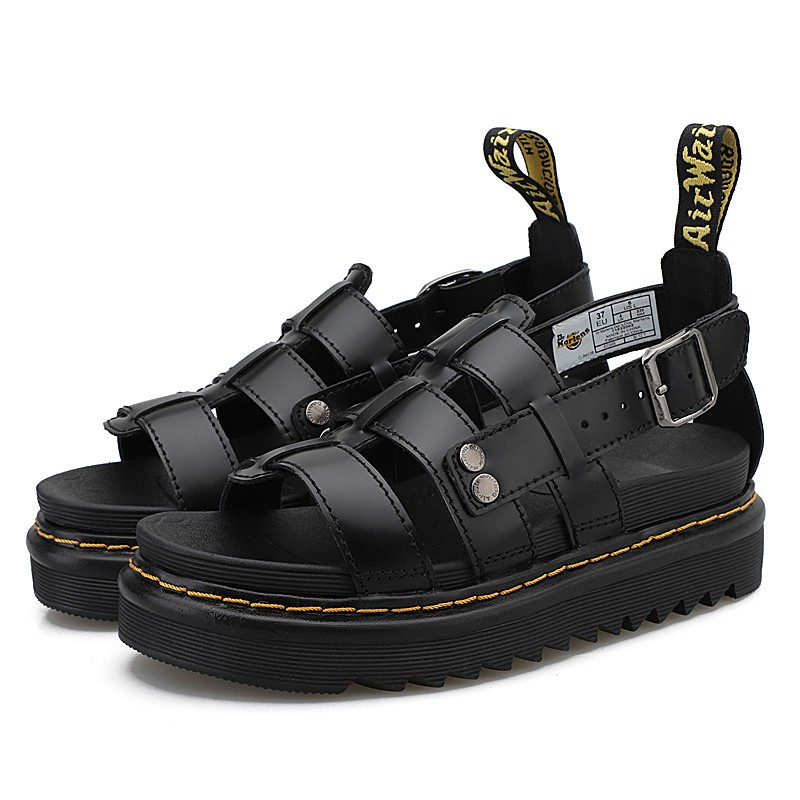 Women's England Dr.Martens Martin Shoes Bullock Real Leather Sandals Tooling Shoes size 35-41