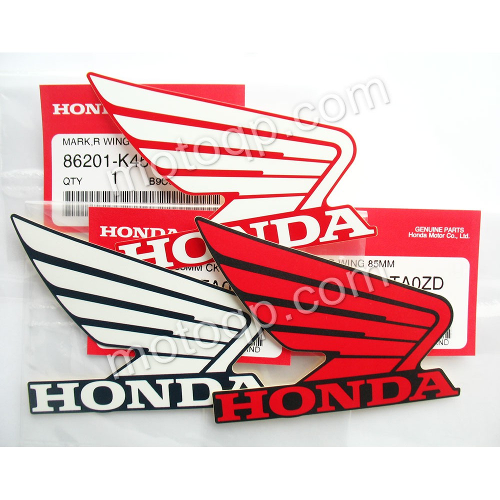 【 แท้  】 ฮอนด้า สติกเกอร์ ปีกนก 85mm HONDA ฮอนด้า เครื่องหมาย โลโก้ CBR แต่งรถ CBR150 R 2019