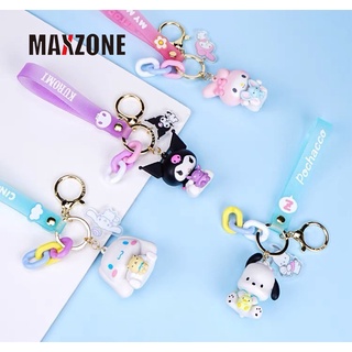 SANRIO Maxzone พวงกุญแจ จี้ฟิกเกอร์อนิเมะ Kuromi Melody Pompom Purin Sakura Limited Series อุปกรณ์เสริม สําหรับกระเป๋าเด็กผู้หญิง